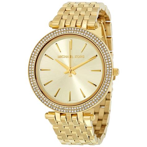 gold michael kors watches|michael kors gold diamond watch.